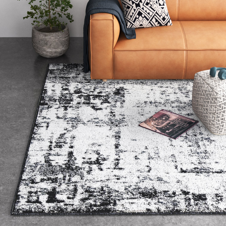 Trent Austin Design® Runcorn Abstract Black Horizon Area Rug Wayfair